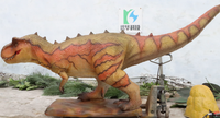 Dinosaure T-Rex animatronique télécommandé à monnayeur, avec revêtement en silicone et structure en acier, pour parcs d'aventure à thème rugissant