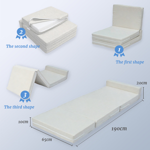 Traditional Removable Cover Eco-Friendly Breathable Cooling Convertible POE Polymer Nest 3-Folding Medium Firmness <b>Mattress</b> Remo - Product Image 5