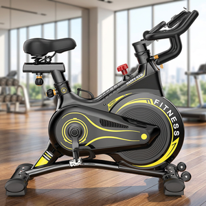 Bicicleta Estática Premium para Gimnasio en Casa, Silenciosa, con Transmisión por Correa, Máquina de Ciclismo Interior con Resistencia Ajustable - Product Image 1