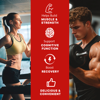 Gomitas de Creatina Sin Azúcar, Gomitas de Creatina Monohidrato 5000mg, OEM ODM al por Mayor para Entrenamiento Diario y Fitness