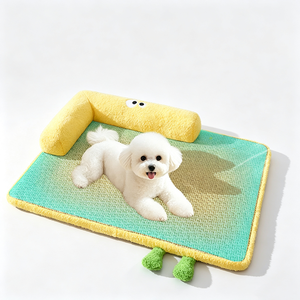 Dog <b>Nest</b> Summer Cooling <b>Nest</b> Cooling Cane Knitting Dog Mat Cat <b>Nest</b> Thickening Sponge Pet Cooling Mat Removable Washable Cross-b - Product Image 3
