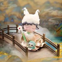 Nuevo en Stock, 100% Auténtico, Caja de 9 Piezas Heyone Mimi Echoes of Mountains and Rivers, Caja Sorpresa Coleccionable con Mini Figuras de PVC