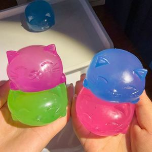 Cat-Shaped Slow Rising <b>Squishy</b> Toy Maltose Filled TPR Stress Relief Fidget for Kids Adults - Product Image 4