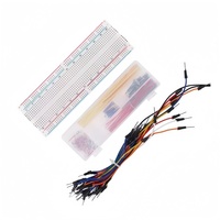 Kit de démarrage de composants pour carte de développement R3 avec 830 points de connexion, fils de liaison et apprentissage électronique sans soudure