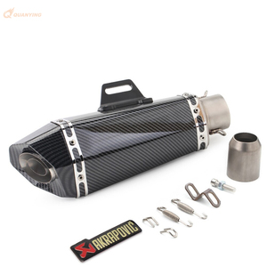 Pot d'échappement en acier inoxydable pour moto Monkey, section avant modifiée, silencieux <span class=keywords><strong>Scorpion</strong></span>, petit, argenté et noir - Product Image 6
