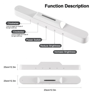 Modern 56 LED Adjustable Color <b>Wireless</b> Touch Light Dimmable Eye Protection Lamp ABS Plastic Body Rechargeable <b>for</b> Bedroom Use - Product Image 2