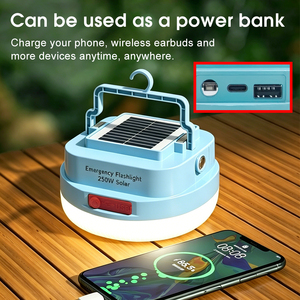 Luz LED Solar Portátil Ultrabrillante y de Ahorro de Energía, Perfecta para Acampar al Aire Libre, Puestos de Mercado Nocturno, Cortes de Energía de Emergencia y H - Product Image 4
