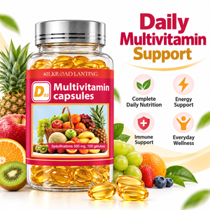 Capsules de multivitamines dorées personnalisables avec vitamine D3 pour femmes et hommes, complément alimentaire pour le bien-être quotidien - Product Image 5