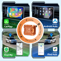 Adaptateur portable JMC Mini 4-en-1 Carplay Android Auto, convertisseur USB C sans fil, boîte de conversion sans fil Mirrorlink, dongle orange