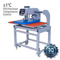 Máquina de Prensa de Calor Neumática de Doble Estación 40x60cm para Impresión de Camisetas, Ideal para Pequeños Negocios, Transferencia de Calor y Vinilo