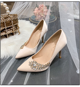 Compre artículos de moda y de moda zapatos de novia color champagne en  línea: Alibaba.com