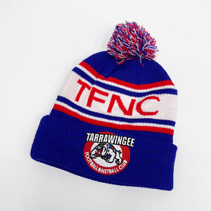 Custom Jacquard Embroidery Knitted Hat World Sports Events Rugby Football Team Supporter Hats Soccer Club Cup Fan <strong>Pom</strong> <strong>Pom</strong> <strong>Beanie</strong> - Product Image 5