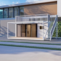 Villa de lujo con estructura de acero de alta calidad, casa prefabricada para vivir, para cocina, baño, dormitorio, edificio de oficinas