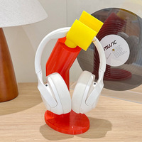Nouveau support de casque de dessin animé imprimé 3D support de casque d'ordinateur ABS créatif pour bureau
