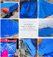 Rouleaux de bâche en HDPE imperméable, robuste, à motif tissé uni, pour abri pour animaux de compagnie, maison pour chien et tente