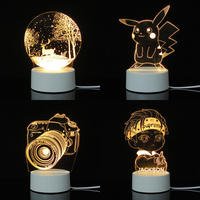 Lampe Illusion 3d Led Custom Room Décorative Enfants Usb Batterie Acrylique 3d Led Veilleuse Lampe de Table 3d Lumières Pour Enfants Cadeau