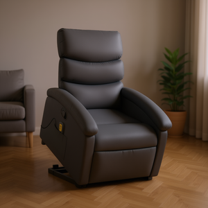 Sillón Reclinable de Masaje Gris Oscuro, de Pie a Sentado, para Uso Doméstico, Enchufable, 110-240v - Product Image 2