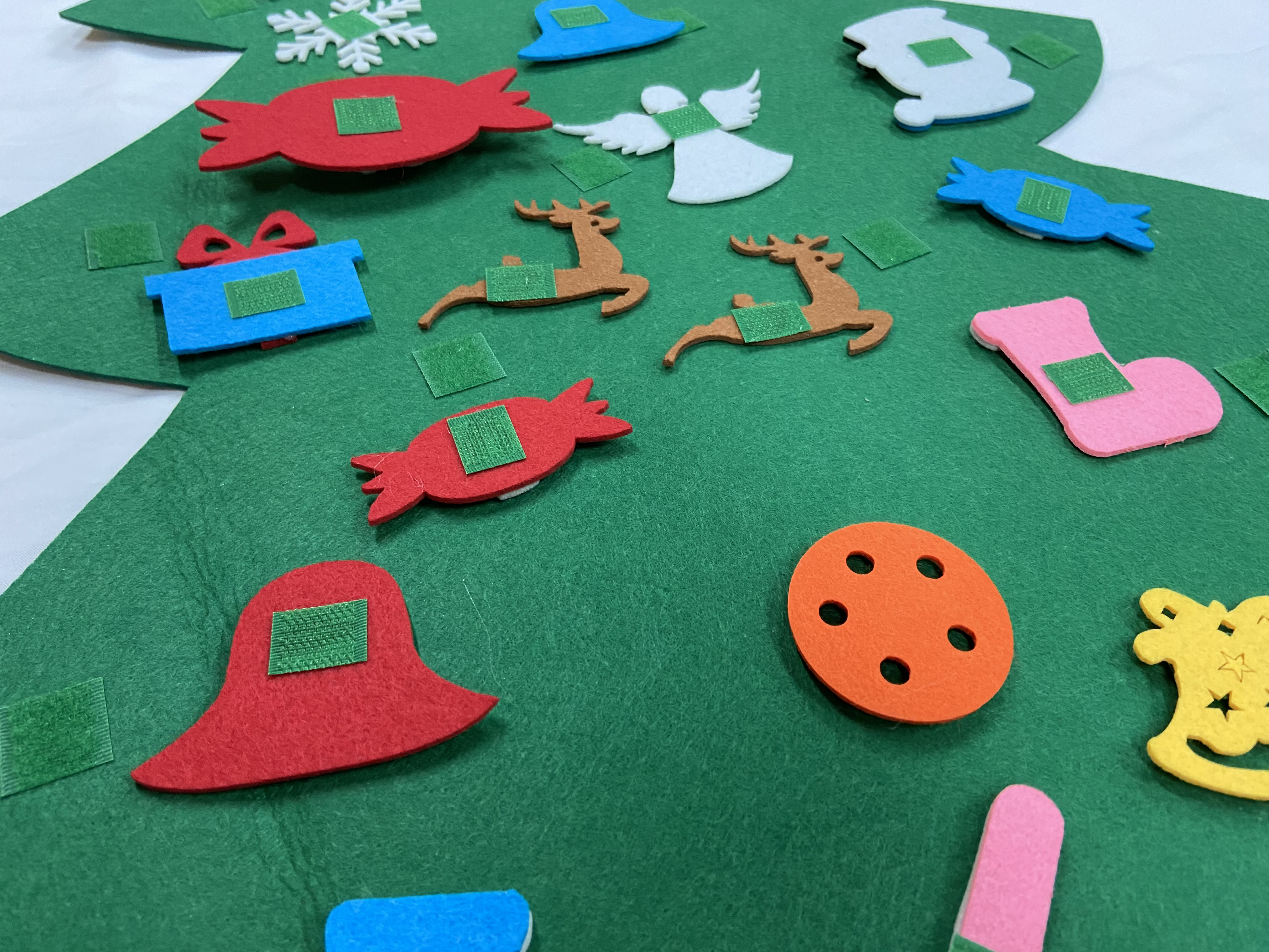 Children wall hanging Christmas gifts DIY felt Christmas tree for Christmas decorations - Product Image 3