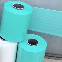Film de protection multicouche souple anti-poussière en LLDPE à haute élasticité (300 % pré-étiré) et économique pour l'emballage de la paille ensilée
