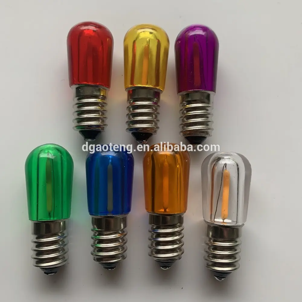 Hot Sale Multicolor LED Waterproof Decorative Light Bulb E14 Papaya Bulb 14V0.18W / 24V0.5WB19 Festive Decorative Bulb