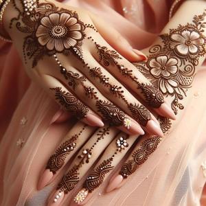 OEM all'ingrosso fabbrica Custom Henna tatuaggio adesivi a mano Design bianco piccolo mano henné adesivi per le <span class=keywords><strong>mani</strong></span> - Product Image 4