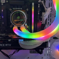 Selang Pendingin CPU Cair Silikon ARGB AK-350-AK390 Berkualitas Tinggi 3PIN/4PIN Harga Pabrik Mewah untuk Gaming Tersedia