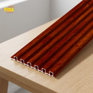 Panel de Pared WPC Acanalado para Barra Comercial, Revestimiento Curvo Flexible Ignífugo para Decoración de Discotecas y Salones - Product Image 1