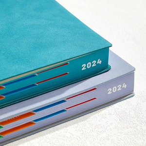 Cuaderno 2024, <span class=keywords><strong>planificador</strong></span> de horarios de 365 días, tamaño A5, lista de Agenda <span class=keywords><strong>semanal</strong></span>/mensual, logotipo personalizado, Escuela/regalo, cubierta de papel, cuaderno de negocios - Product Image 5