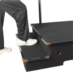 Podio de conductor móvil MUS085 Yinyu con ruedas de bloqueo para un movimiento fácil y estabilidad durante los ensayos de orquesta y coro - Product Image 5