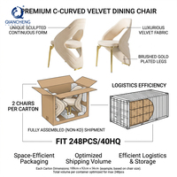 Chaise de salle à manger pour cafés et restaurants, mobilier français de luxe, chaise de salle à manger en métal avec structure en acier inoxydable, vente en gros, pour mariages et intérieur