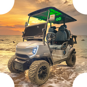 รถกอล์ฟไฟฟ้าสำหรับล่าสัตว์ขนาด2 + 2ที่นั่งมอเตอร์ AC 3500W ได้รับการรับรองจาก CE - Product Image 2