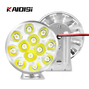 New design motorcycle LED work lights 6000k 12LED 3030 chip LED headlights