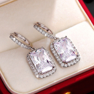 Eleganti Orecchini Pendenti Quadrati per Donne, Accessori per Orecchie Semplici e alla Moda per Uso Quotidiano - Product Image 4