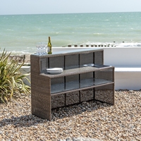 Meubles de jardin en rotin pour bar à cocktails, comptoir de piscine extérieure, table en rotin pour boîte de nuit de plage, armoire en rotin