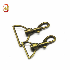 21MM En Laiton Antique Couleur Sac À Main Fournisseurs De Matériel Personnalisé Chien Mousqueton Pivotant - Product Image 1