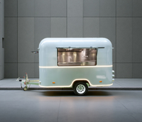 Nouveau camion de restauration mobile, véhicule commercial en fibre de verre et acier inoxydable, logo personnalisable
