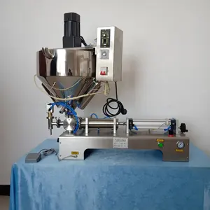 Filling Machine Pneumatic Single Head Heating Stirring Filling Machine For Paste Liquid