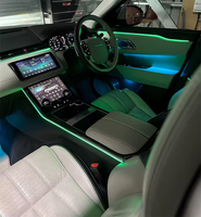 Accessoires d'éclairage ambiant pour voiture Symphony Led 18 en 1, 256 couleurs, bande acrylique, éclairage ambiant pour voiture