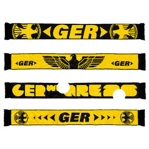 Bufandas Largas de Acrílico Personalizadas al por Mayor con Patrón de Letras para Aficionados de la Selección Nacional de Alemania a la Copa <span class=keywords><strong>Mundial</strong></span> de Fútbol - Product Image 2