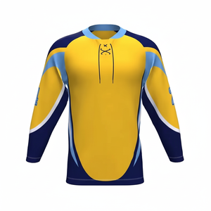 Maillots de hockey sur glace pour hommes de couleur durable avec logo sublimé uniformes de hockey sur glace sur mesure 2025 nouveau design - Product Image 1