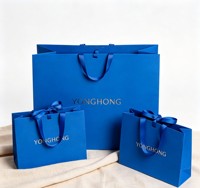 Sacs de shopping en papier carton de luxe écologiques durables pour bijoux, avec poignées en corde de coton, personnalisables avec votre marque, vente en gros