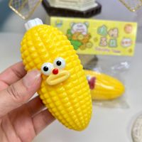 Jouets anti-stress créatifs en gros : Balle de maïs TPR souple et mignonne à presser, jouets anti-stress à pincer au doigt en forme de maïs