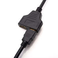 Commutateur HDMI en gros 1 entrée 2 sorties 1080P, adaptateur 1 mâle vers 2 femelles pour HDTV, DVD, projecteur, vente en gros, personnalisé, OEM