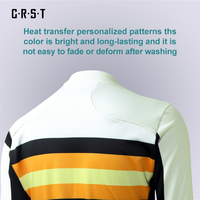 Maillot de cyclisme personnalisé pour équipe, logo personnalisé, transfert thermique, design résistant à la décoloration, manches longues, pour club sportif