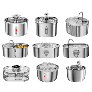 Stainless Steel 2 in 1 Pet Water Fountain High Quality Automatic Cat Water Fountain with Food <strong>Bowl</strong> - Product Image 6