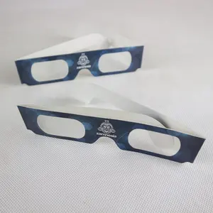 Custom Christmas Paper Diffraction Glasses 3D Firework Glasses