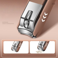 Ensemble de coupe-ongles et couteaux en acier inoxydable personnalisé, vente en gros directe usine, durable et professionnel, anti-éclaboussures pour manucure