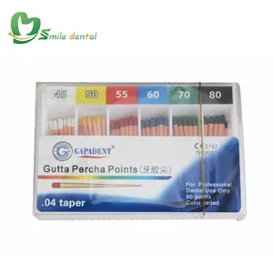 Taper dental gutta percha/gutta percha pontos. 04