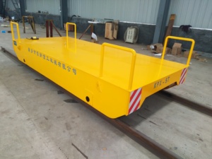 Nuevo Carro de Transferencia Eléctrico con Control Remoto sobre Rieles de Acero, Gran Capacidad de Carga, Vehículo para Manejo de Tuberías, Uso en Almacenes, Accionamiento por Motor, ISO - Product Image 4