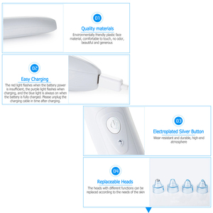 Hoa Kỳ Điện Usb Có Thể Sạc Lại Màu Đen Đầu Loại Bỏ Xách Tay Mini Lỗ Chân Lông Máy Hút Bụi Hút Công Cụ Loại Bỏ Mụn Đầu Đen Chân Không - Product Image 4